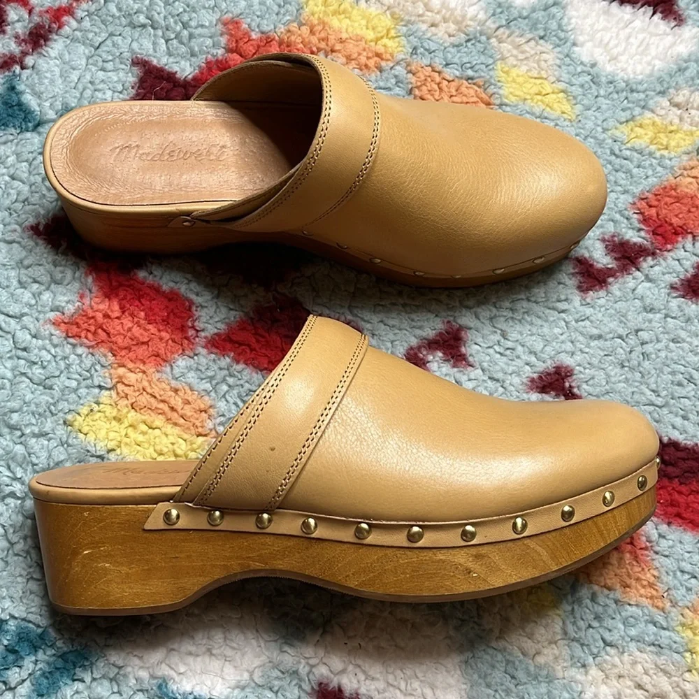 Madewell Cecily oiled leather clogs - Picture 3 of 8